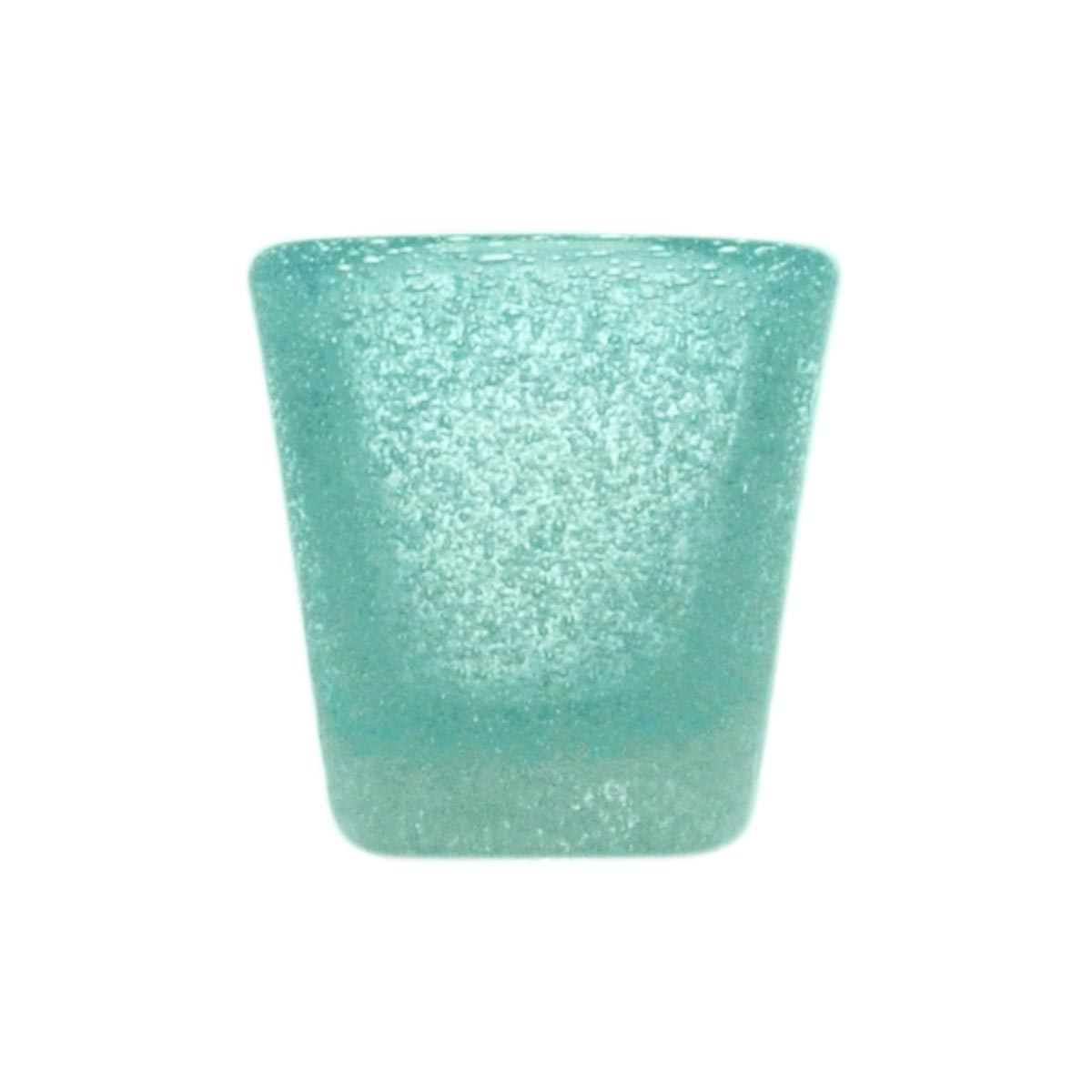 MEMENTO Bicchiere liquore in vetro Turquoise - ⌀ 5,5 x h 4 cm
