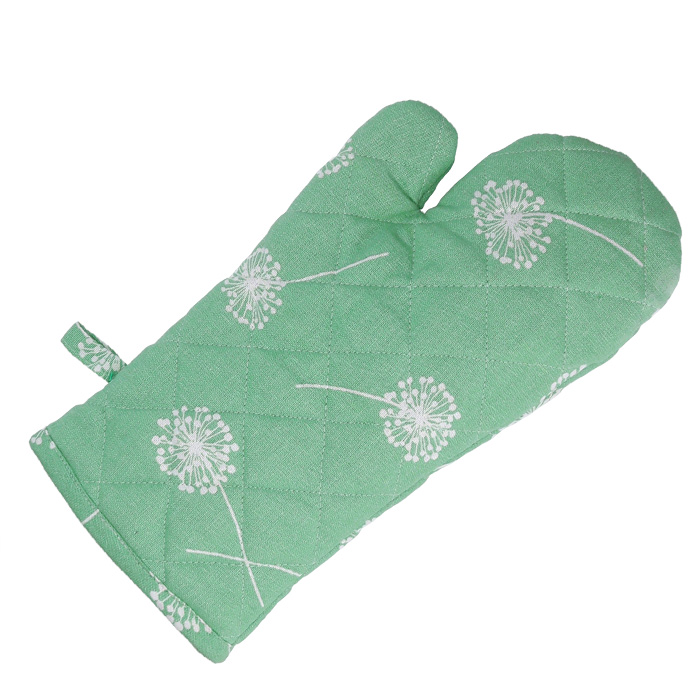 VACCHETTI Set 2 guanti da cucina verde acqua tessuto Life - 18 x 32 cm -  Santincasa