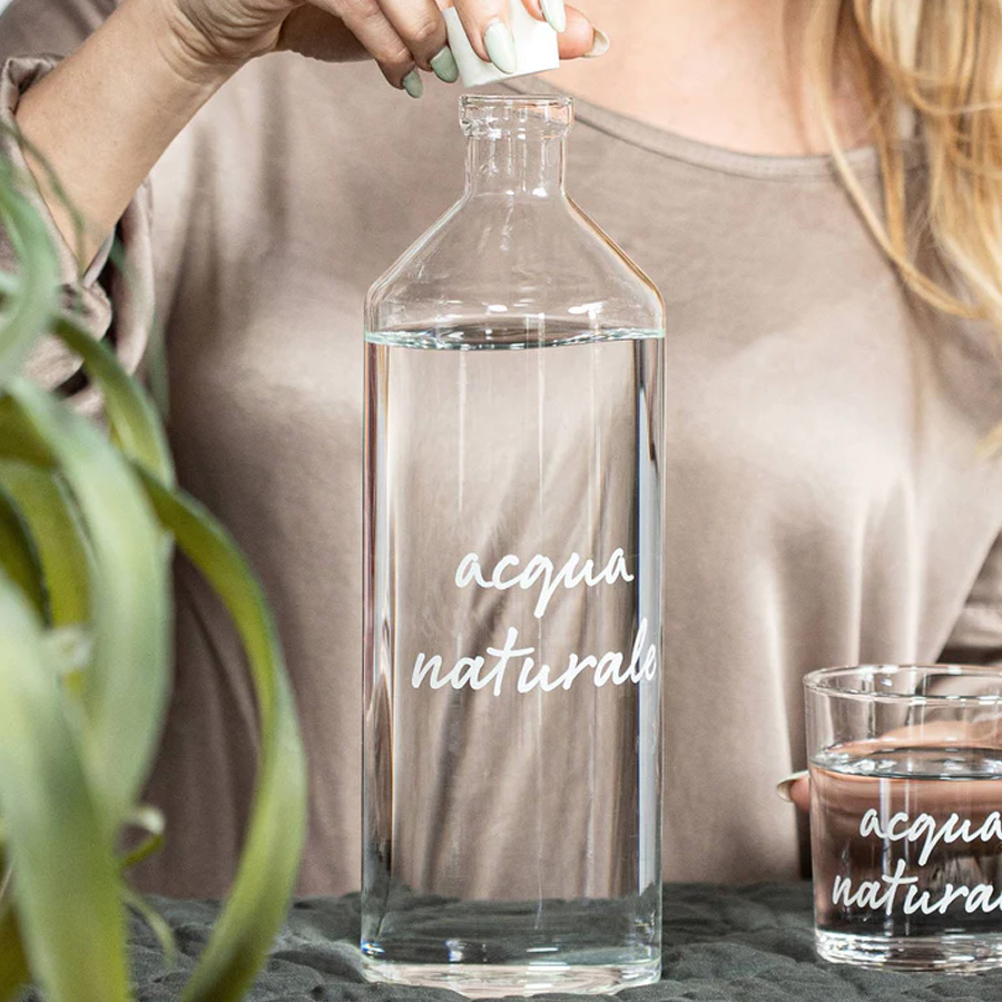 SIMPLE DAY Bottiglia in vetro Acqua Naturale - 1,4 lt - Santincasa |  Tutto ciò che ti serve per abbellire casa a prezzi imbattibili